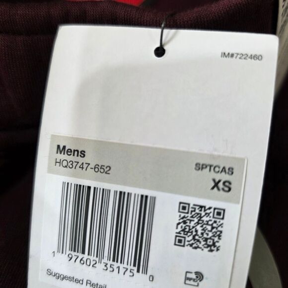 Nike Tech Fleece Reflective Joggers Pants Maroon Black Silver Men's Size XS New - Picture 8 of 8